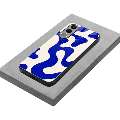 Blue Drift stylish phone case for vivo v70 fe | glossy glass and slim fit