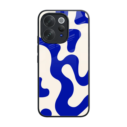 Blue Drift back phone cover | glass case for vivo v70
