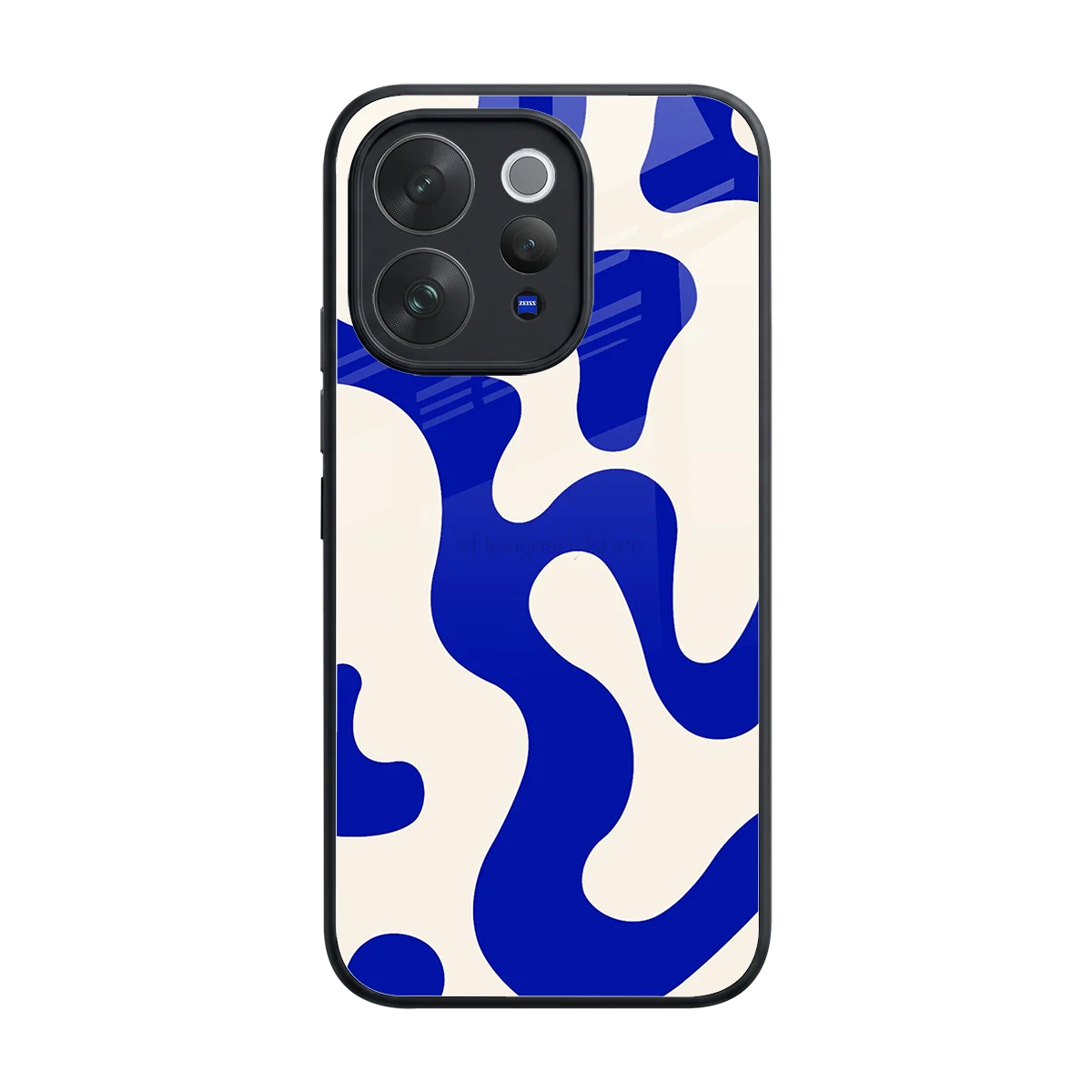 Blue Drift back phone cover | glass case for vivo v70 elite