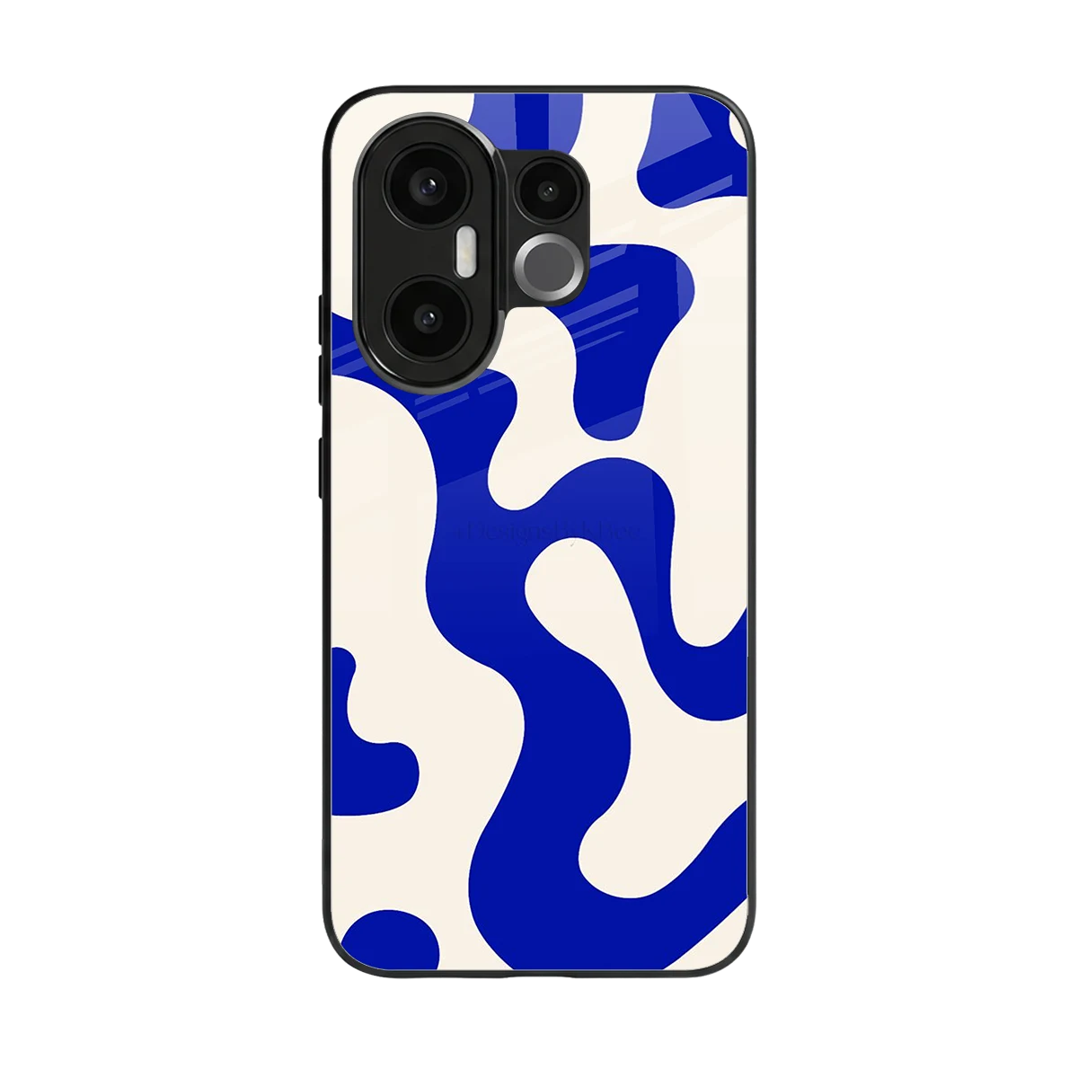 Blue Drift back phone cover | glass case for vivo x200 fe