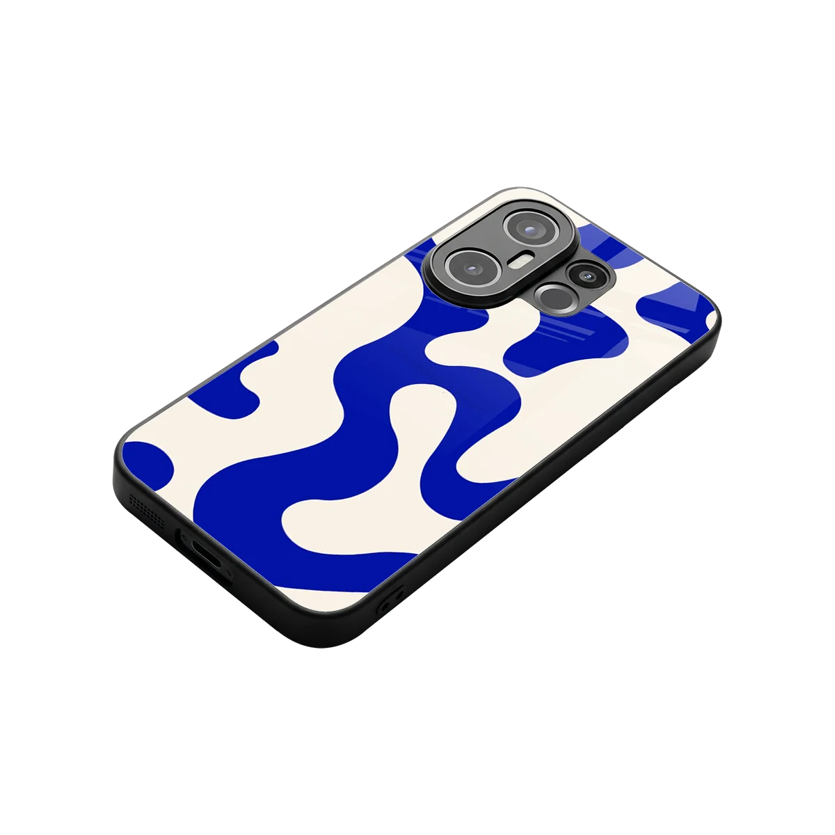 Blue Drift stylish phone case for vivo x200 fe | glossy glass and slim fit