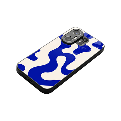 Blue Drift stylish phone case for vivo x200 fe | glossy glass and slim fit