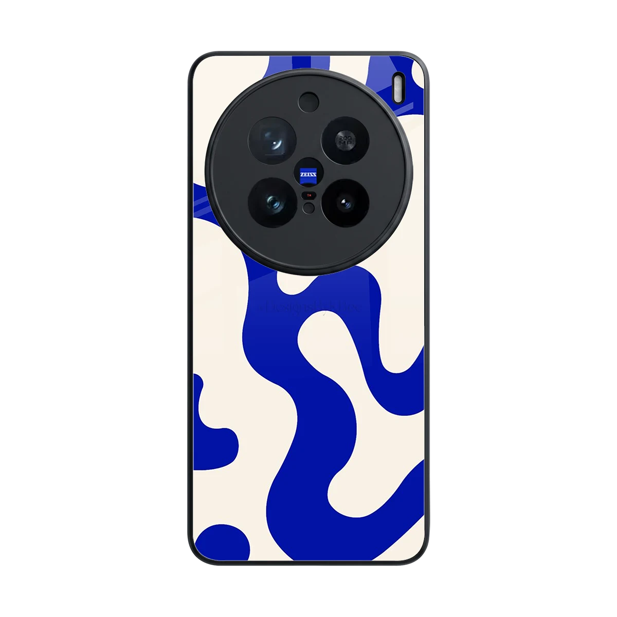 Blue Drift back phone cover | glass case for vivo x200 pro