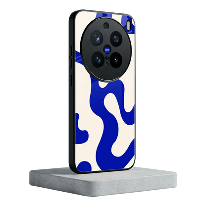 Blue Drift vivo x200 pro mobile cover | shockproof glass phone case
