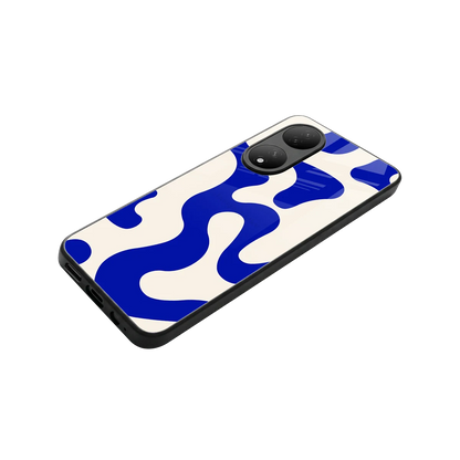 Blue Drift stylish phone case for Vivo-y100 | glossy glass and slim fit