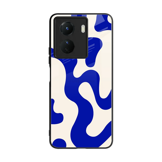 Blue Drift back phone cover | glass case for vivo y16
