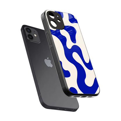 Blue Drift sleek iphone 11 cover with tempered glass back and TPU edges