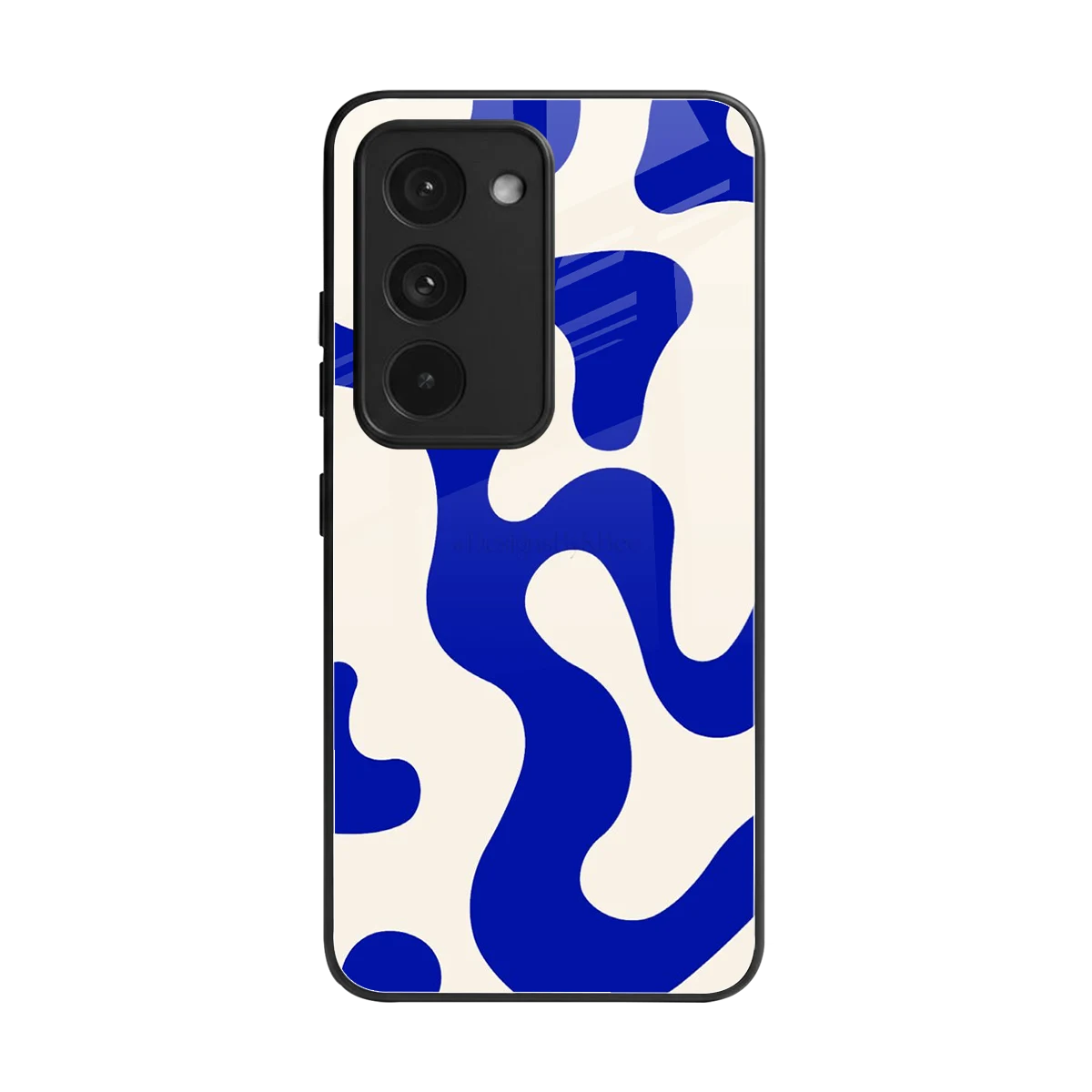 Blue Drift back phone cover | glass case for redmi 15 5g