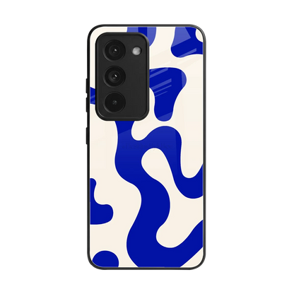 Blue Drift back phone cover | glass case for redmi 15 5g