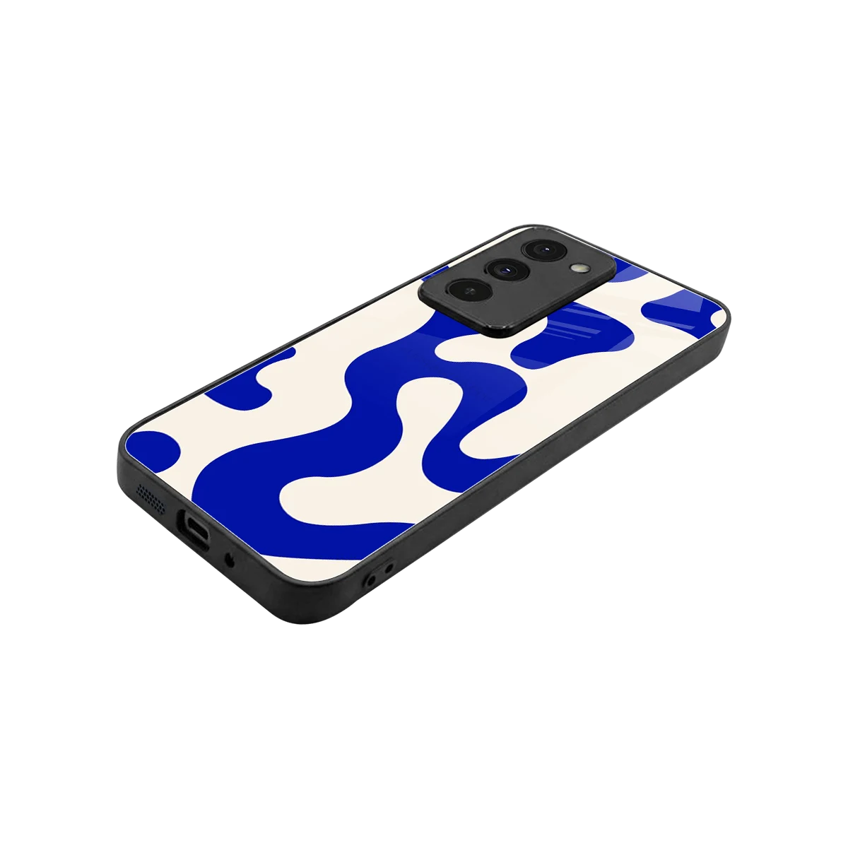 Blue Drift stylish phone case for redmi 15 5g | glossy glass and slim fit