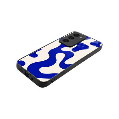 Blue Drift stylish phone case for redmi 15 5g | glossy glass and slim fit