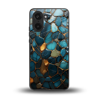 Blue Mirage back phone cover | glass case for oneplus nord ce5 5g