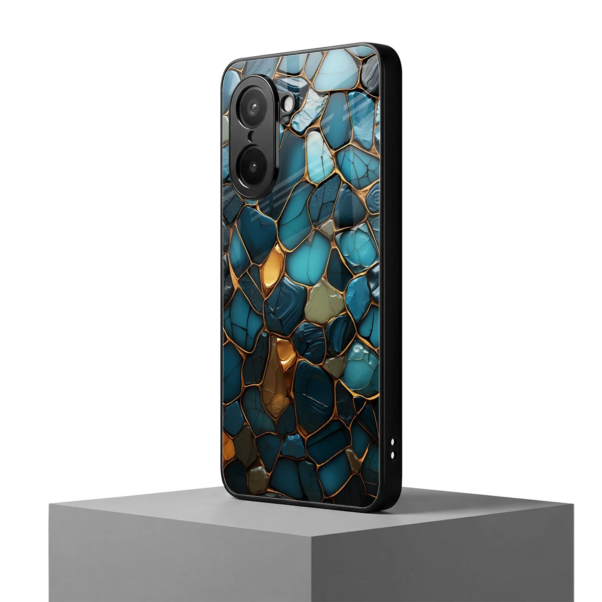 Blue Mirage oneplus nord ce5 5g mobile cover | shockproof glass phone case