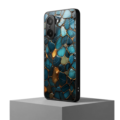 Blue Mirage oneplus nord ce5 5g mobile cover | shockproof glass phone case