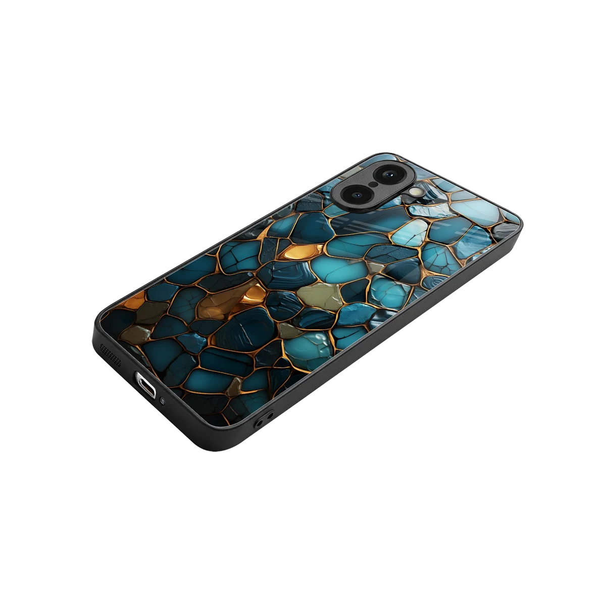 Blue Mirage stylish phone case for oneplus nord ce5 5g | glossy glass and slim fit