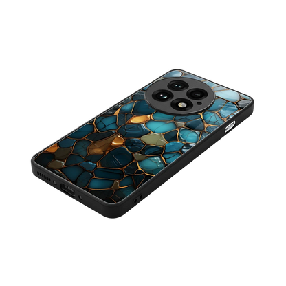 Blue Mirage stylish phone case for oneplus 13 | glossy glass and slim fit