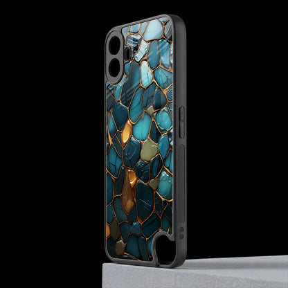 Blue Mirage cmf nothing phone 1 mobile cover | shockproof glass phone case