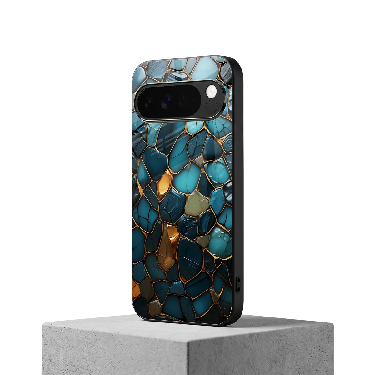 Blue Mirage google pixel 10 pro xl mobile cover | shockproof glass phone case