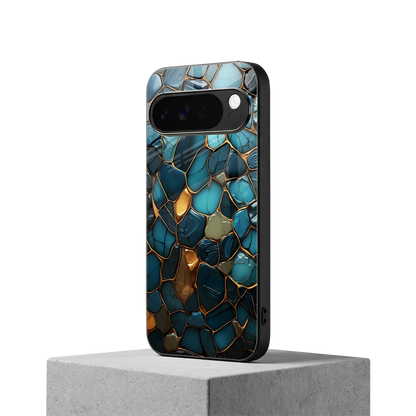 Blue Mirage google pixel 10 pro xl mobile cover | shockproof glass phone case