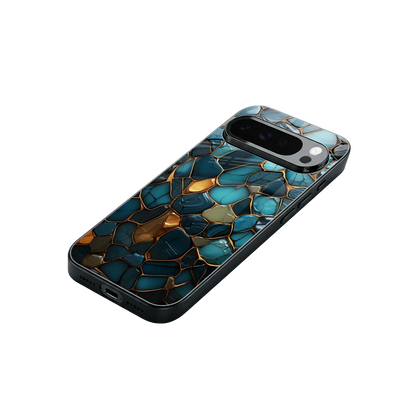 Blue Mirage stylish phone case for google pixel 10 pro xl | glossy glass and slim fit