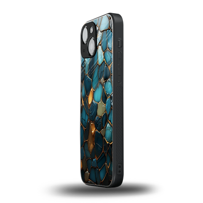 Blue Mirage iphone 13 mini mobile cover | shockproof glass phone case