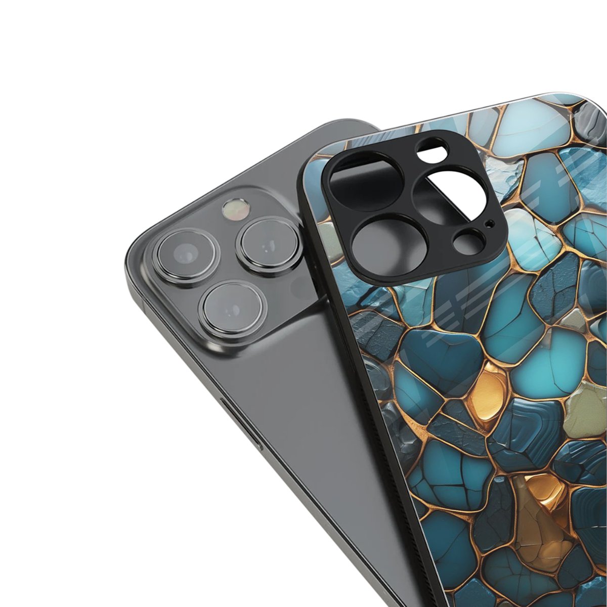 Blue Mirage Phone Case for Iphone 16 | Glass Case