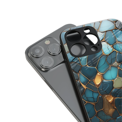 Blue Mirage stylish phone case for iphone 13 mini | glossy glass and slim fit