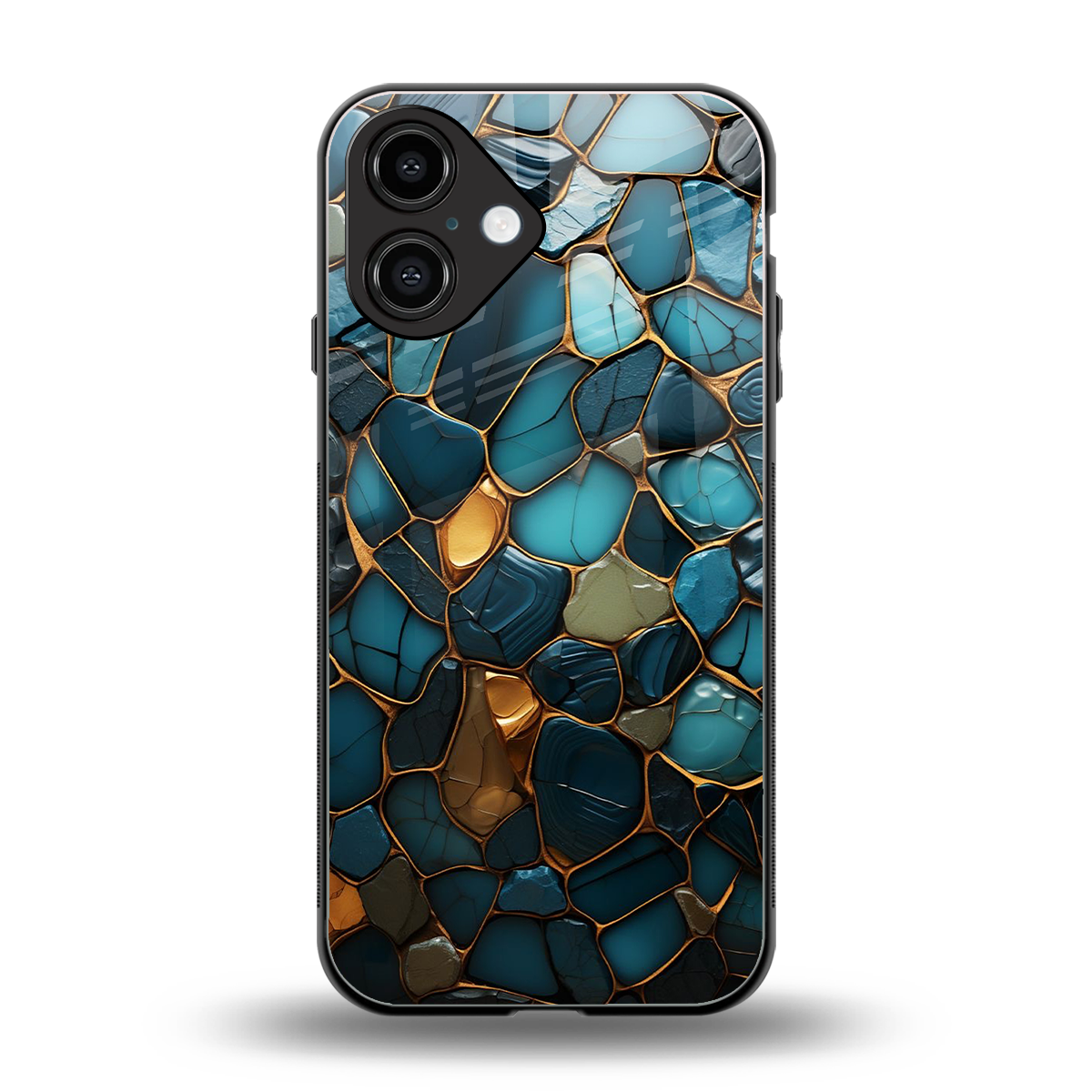 Blue Mirage Phone Case for Iphone 16 | Glass Case
