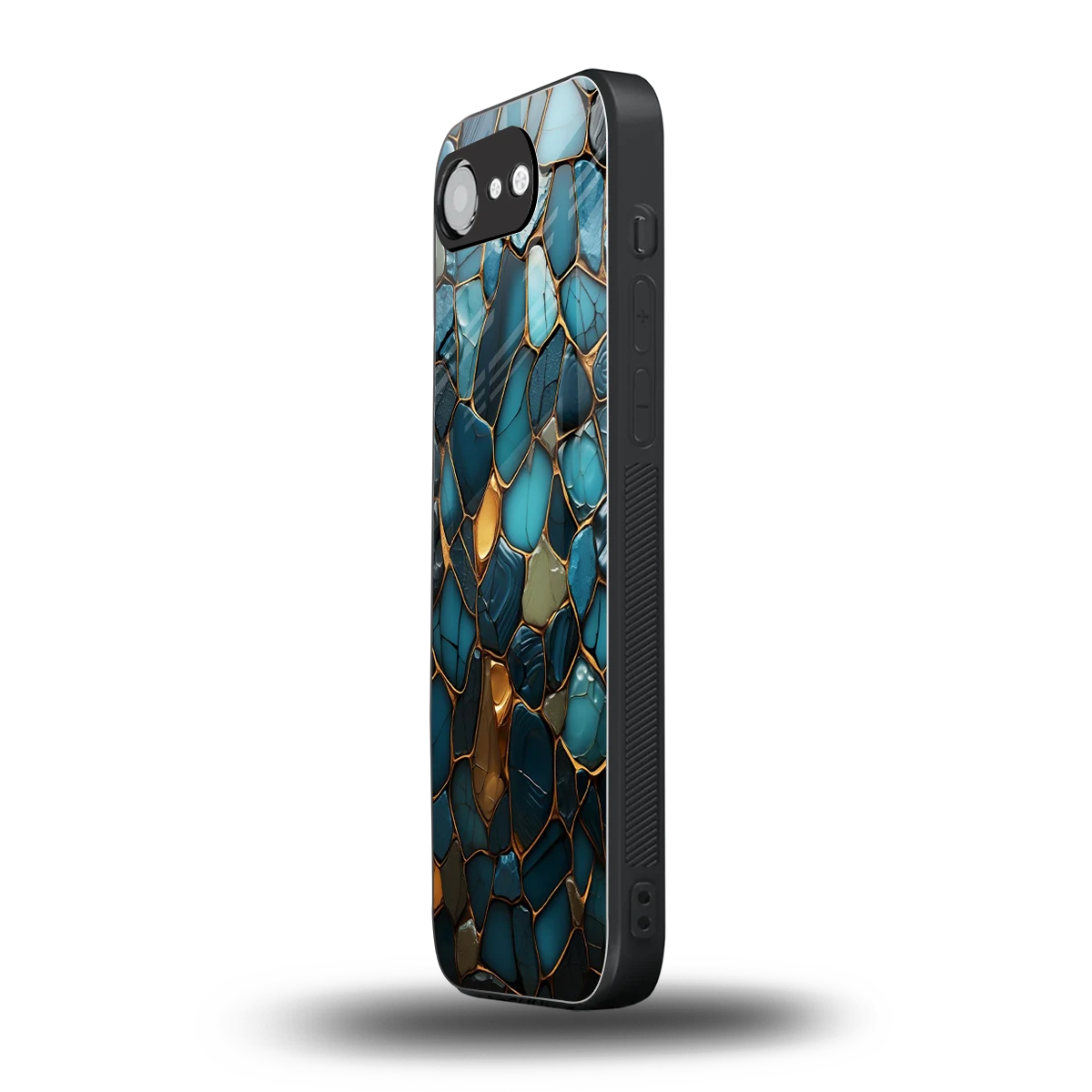 Blue Mirage iphone 17e mobile cover | shockproof glass phone case