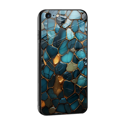 Blue Mirage sleek iphone 6 cover with tempered glass back and TPU edges