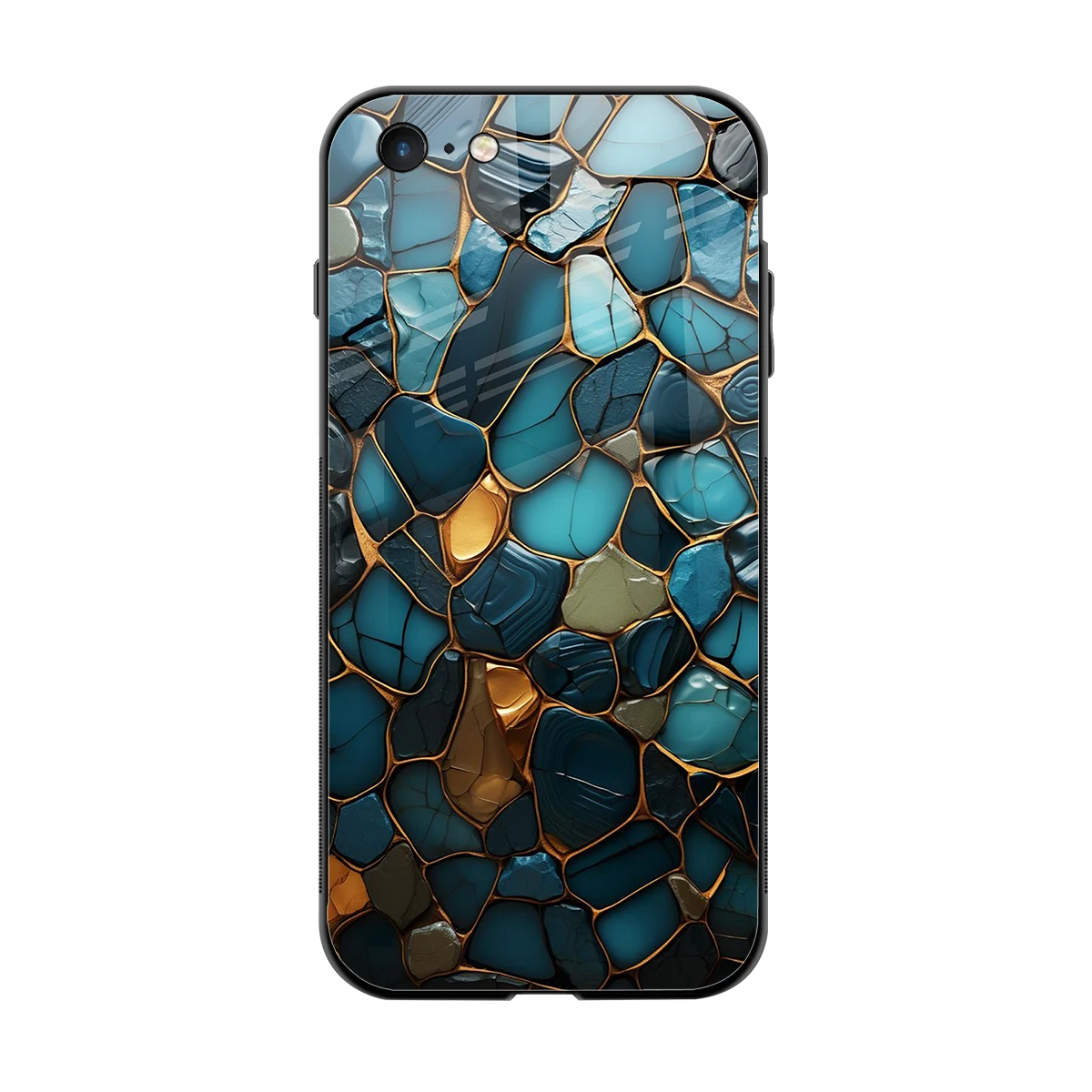 Blue Mirage back phone cover | glass case for iphone 6s