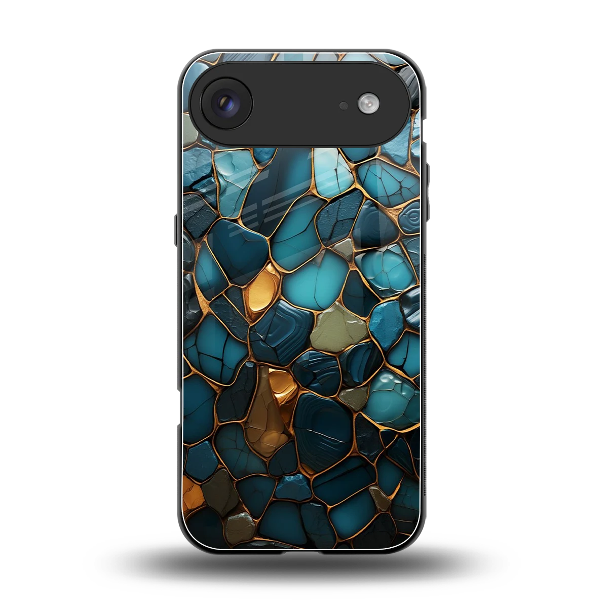 Blue Mirage back phone cover | glass case for iphone air