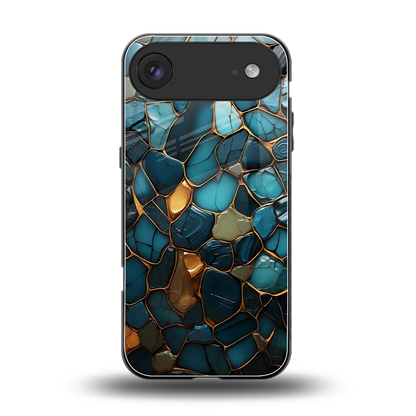 Blue Mirage back phone cover | glass case for iphone air