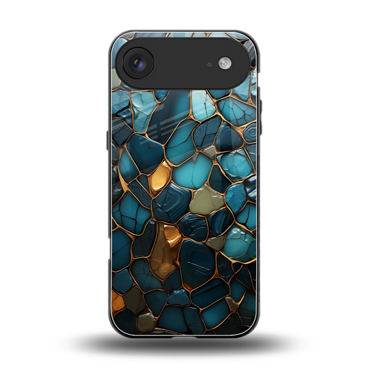 Blue Mirage back phone cover | glass case for iphone air