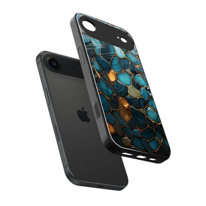 Blue Mirage sleek iphone air cover with tempered glass back and TPU edges