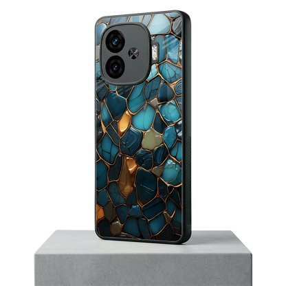 Blue Mirage iqoo neo 10r 5g mobile cover | shockproof glass phone case