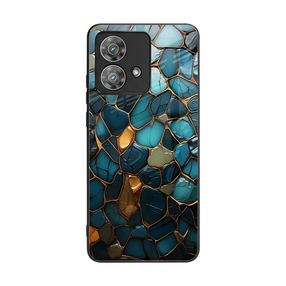 Blue Mirage back phone cover | glass case for motorola edge 40 neo 5g