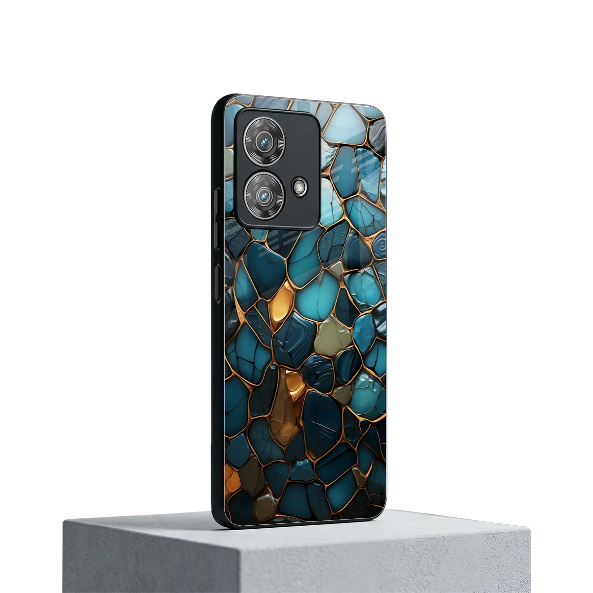Blue Mirage motorola edge 40 neo 5g mobile cover | shockproof glass phone case