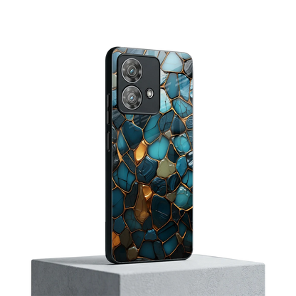 Blue Mirage motorola edge 40 neo 5g mobile cover | shockproof glass phone case