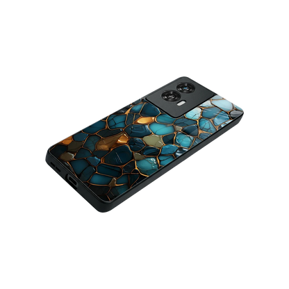 Blue Mirage stylish phone case for motorola edge 50 fusion | glossy glass and slim fit