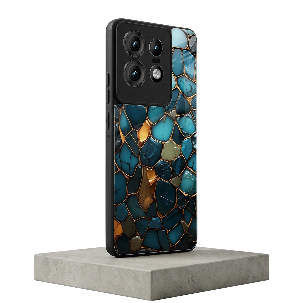 Blue Mirage motorola edge 50 pro mobile cover | shockproof glass phone case