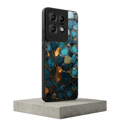Blue Mirage motorola edge 50 pro mobile cover | shockproof glass phone case