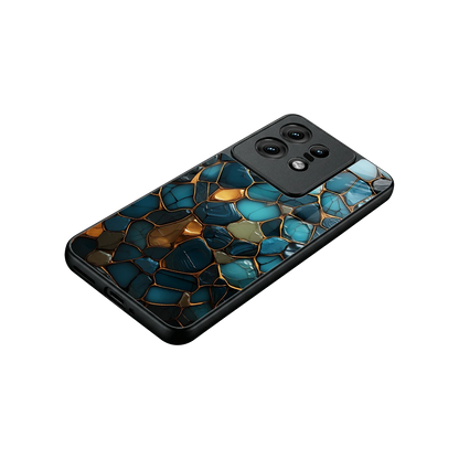 Blue Mirage stylish phone case for motorola edge 50 pro | glossy glass and slim fit