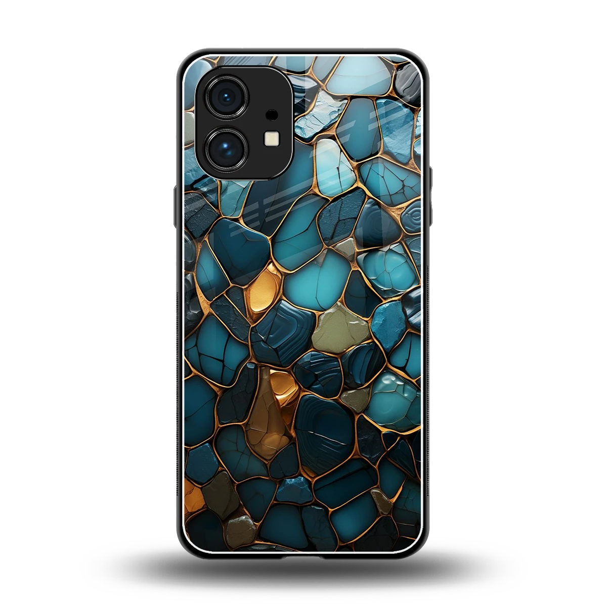 Blue Mirage back phone cover | glass case for nothing phone 1