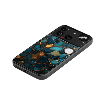Blue Mirage stylish phone case for nothing phone 3 | glossy glass and slim fit