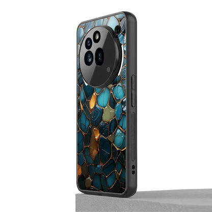 Blue Mirage nothing phone 3a pro mobile cover | shockproof glass phone case