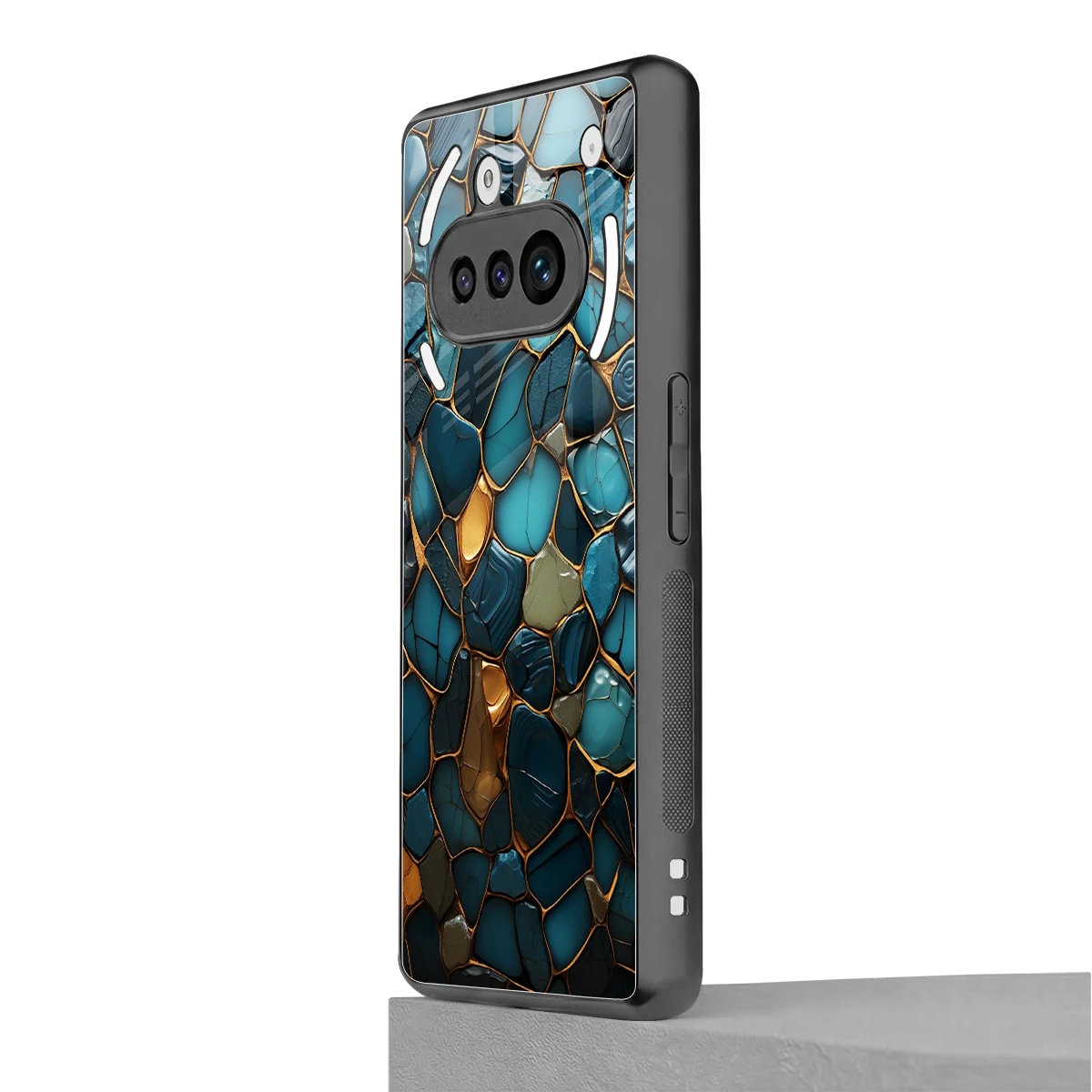 Blue Mirage nothing phone 3a mobile cover | shockproof glass phone case