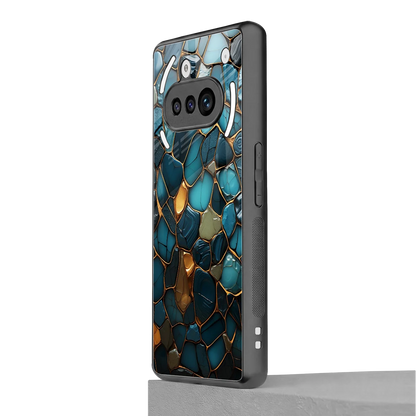 Blue Mirage nothing phone 3a mobile cover | shockproof glass phone case