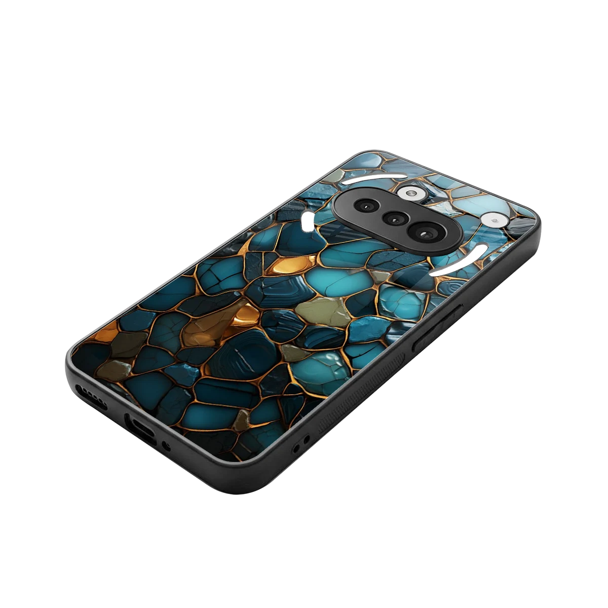 Blue Mirage stylish phone case for nothing phone 3a | glossy glass and slim fit
