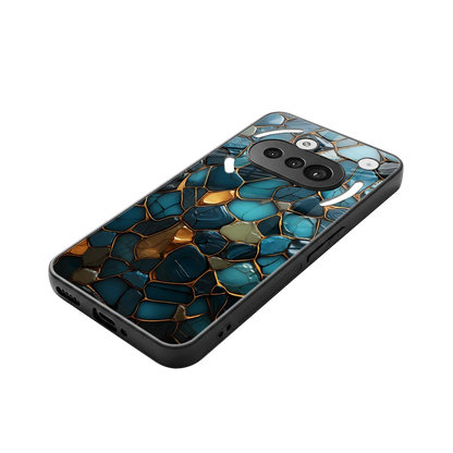 Blue Mirage stylish phone case for nothing phone 3a | glossy glass and slim fit